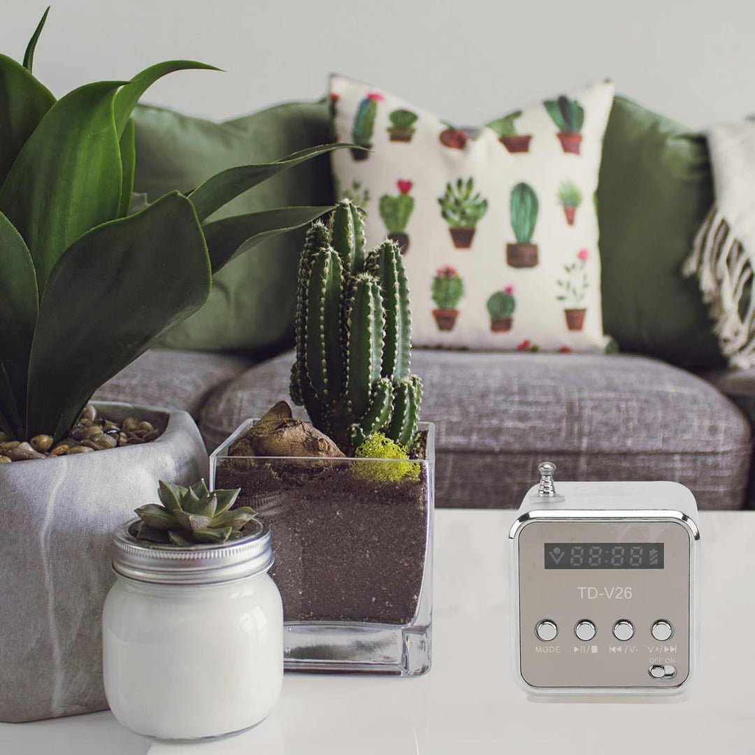 Td-V26 Mini Lautsprecher, Digital Lautsprecher , Fm Radio Stereo Tragbarer kabelloser Outdoor Mini L