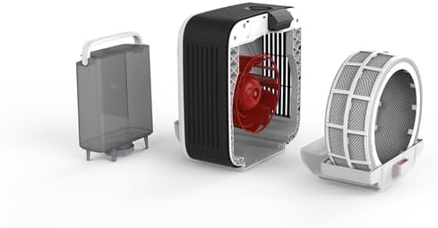 BONECO 3in1 Hybrid Luftbefeuchter & Luftreiniger H700 I 10L Wassertank I für Räume bis 150 m² I 6 Le