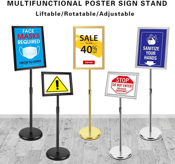 VAIIGO Infoständer Höhenverstellbar Aluminium DIN A3 Plakatständer Informationsständer Präsentations
