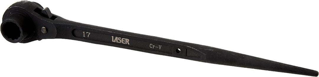 Laser 0180 0180 Ratschenschlüssel mit Konischem Griff, 17 mm 19 mm