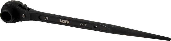 Laser 0180 0180 Ratschenschlüssel mit Konischem Griff, 17 mm 19 mm