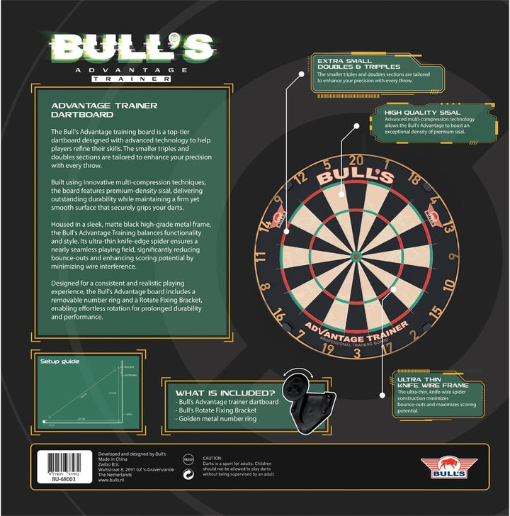 Bull's Advantage Trainer Dartboard Gold