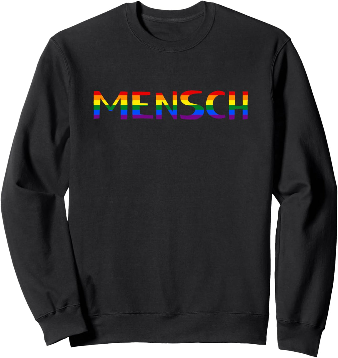 Mensch LGBTQIA+ Rechte CSD Gay Pride Regenbogenfarben Sweatshirt