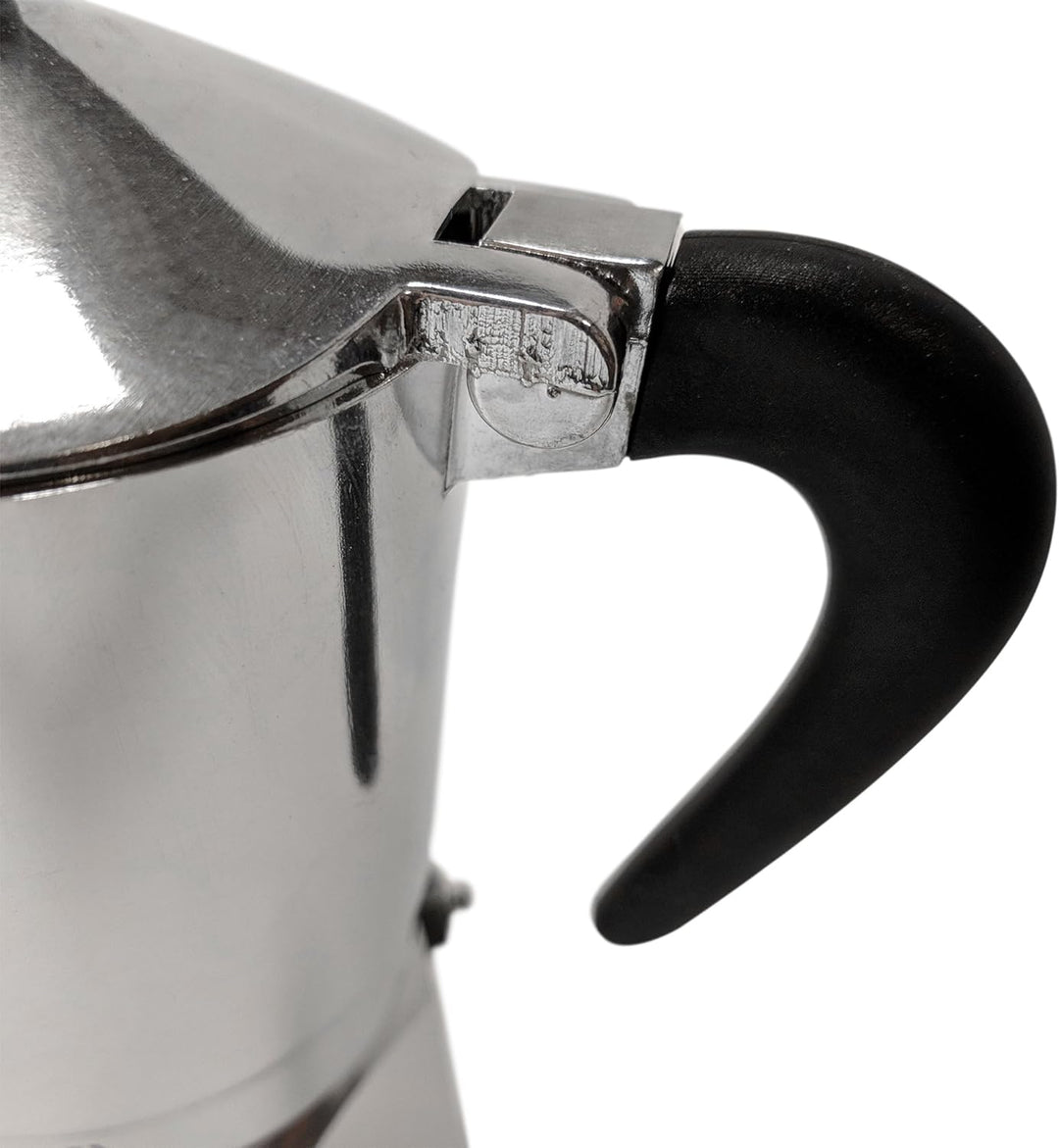 Bialetti 5923 Espressokocher Break für 3 Tassen, schwarz Grau 13x9x17 cm Kaffee Moka, Grau 13x9x17 c