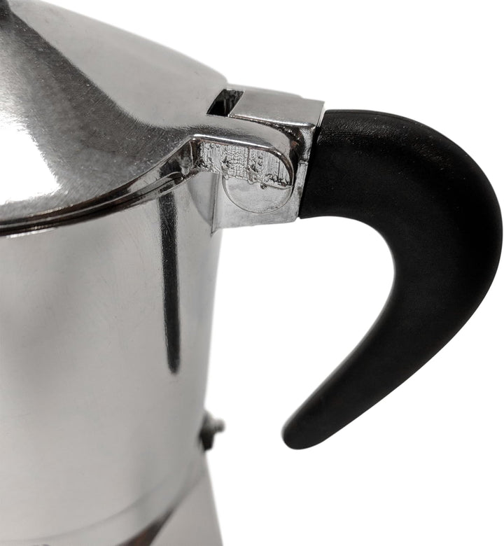 Bialetti 5923 Espressokocher Break für 3 Tassen, schwarz Grau 13x9x17 cm Kaffee Moka, Grau 13x9x17 c