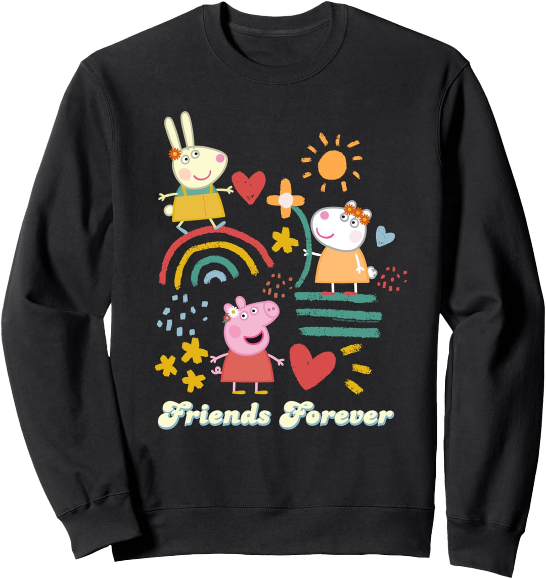 Peppa Wutz Rebecca Rabbit And Suzy Sheep Friends Forever Sweatshirt
