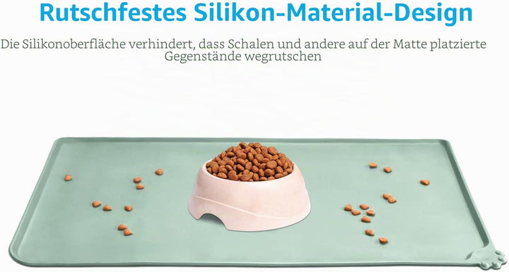 AUDWUD Silikon wasserdicht Hund und Katze Haustier Fütterung Matte,Anti-Rutsch-Tiernapf Matte,Hausti