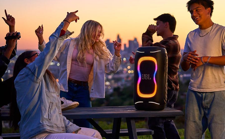 JBL PartyBox 130 Tragbarer Partylautsprecher mit kraftvollem JBL Sound, Bluetooth Lautsprecher mit d