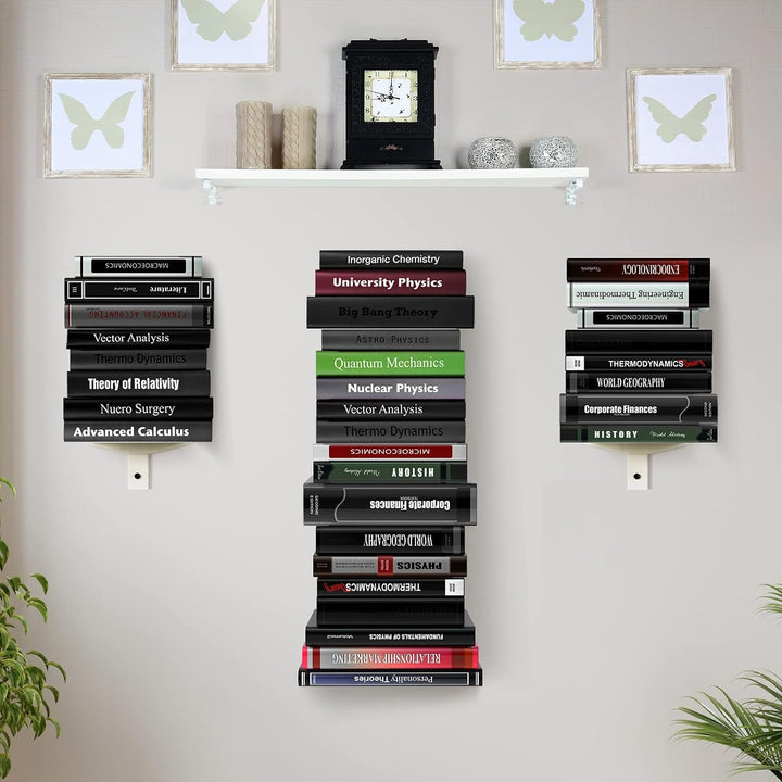 ART-GIFTREE Unsichtbares Bücherregal für Wand, Eisen, Schwebende Regale, schwebendes bücherregal Wan