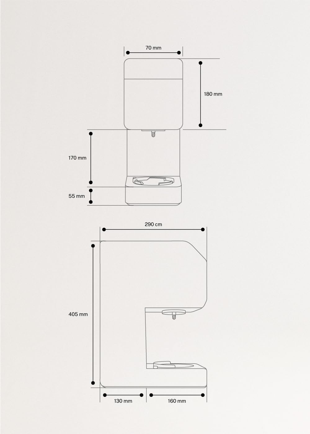 CREATE ICE CREAM MAKER STUDIO / Multifunktions-Eismaschine, 600 ml, 3 Schalen gebrochenes Weiss/Magn