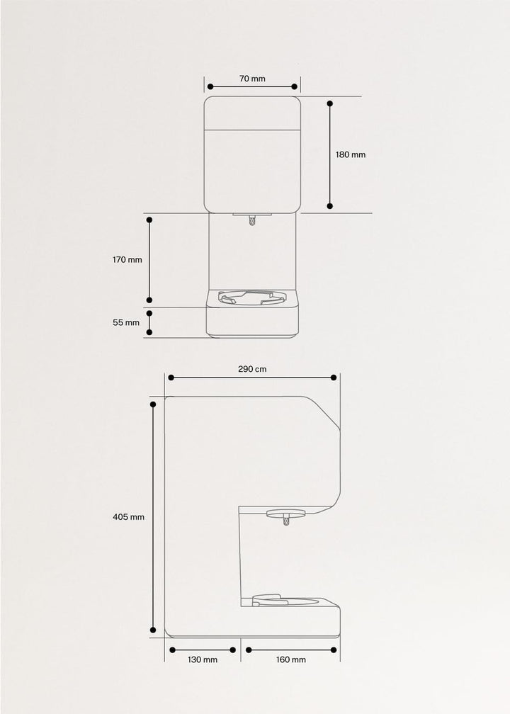 CREATE ICE CREAM MAKER STUDIO / Multifunktions-Eismaschine, 600 ml, 3 Schalen gebrochenes Weiss/Magn