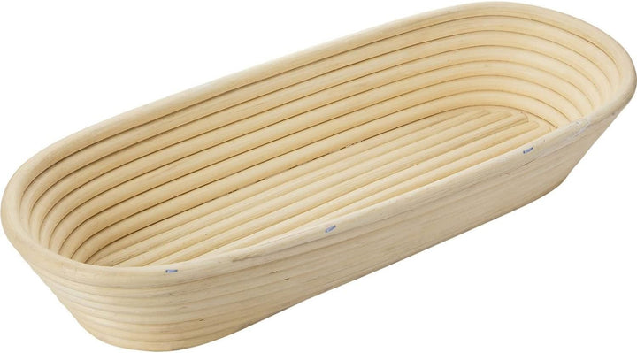 Westmark Gärköbchen-Set, 2tlg., Gärkörbchen oval + Bezug, Peddigrohr/Baumwolle, Hellbeige/Beige, 320