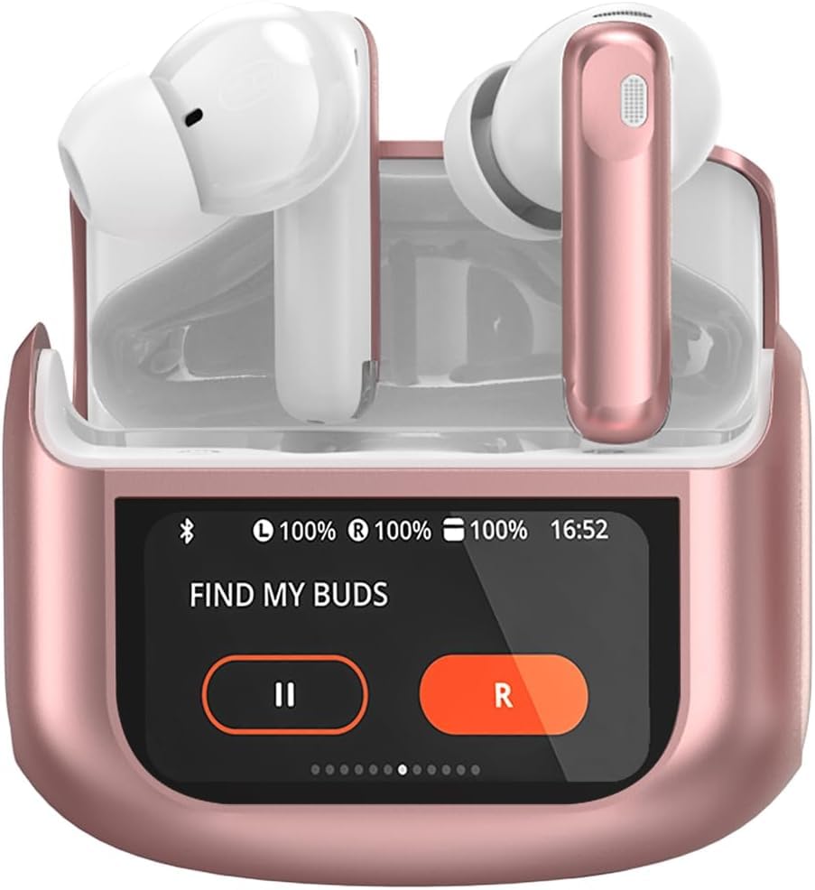 Touchscreen Bluetooth Kopfhörer, 2026 In Ear Kopfhörer Kabellos Bluetooth 5.4 mit ANC+ENC Noise Canc