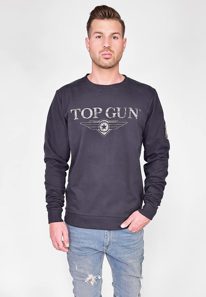 Top Gun Herren Sweater Tg20213005 Navy,4XL
