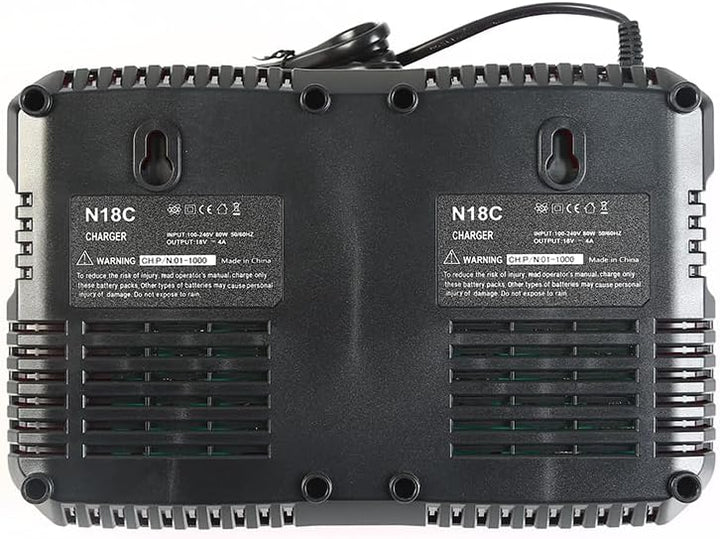 2 Ports Ladegerät Kompatibel mit Milwaukee M18 Akku, 18V Charger 48-59-1812 48-59-1802 48-59-1804, M
