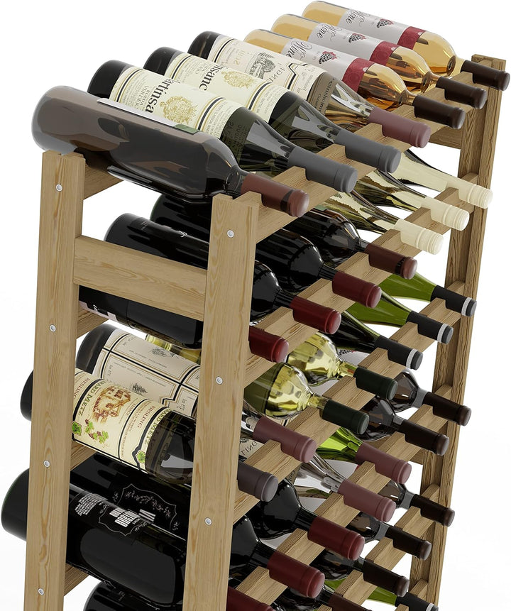 Lenmar, Weinregal aus Holz für Flaschen, Natur, RW-1, Wein, Flaschenregal, Kellerregal, Regale, Flas