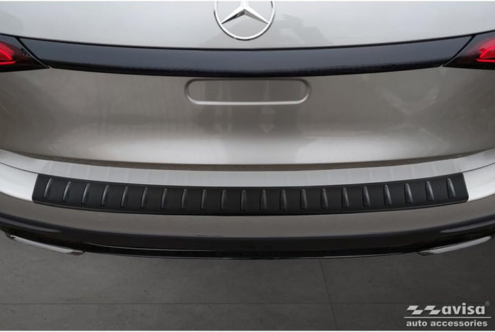 Avisa Matt-Schwarz Edelstahl Heckstossstangenschutz kompatibel mit Mercedes GLC II (X254) 2022- 'Rib