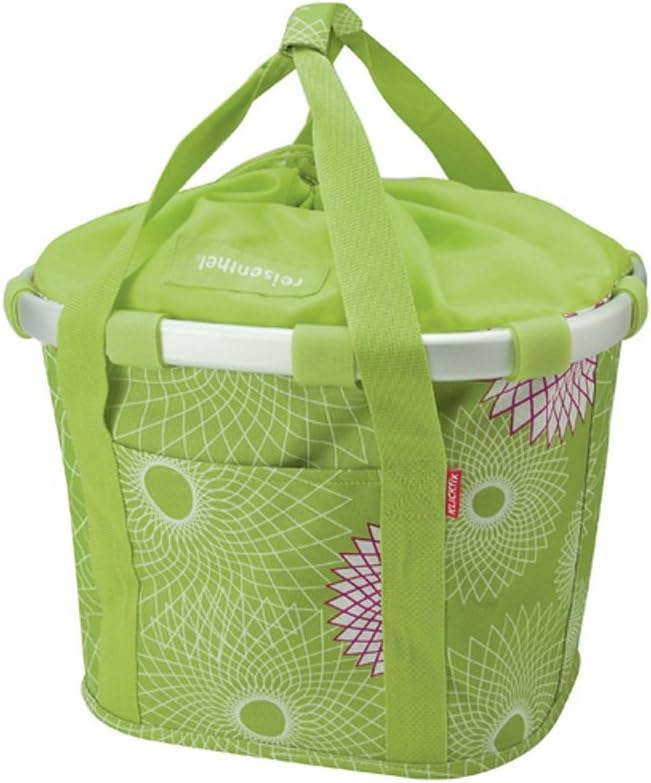KLICKfix Damen Fahrradkorb Lime Grün Single, Lime Grün Single