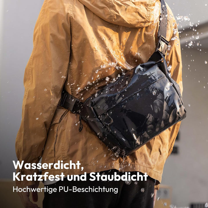 VIJIM Foto Freizeittasche mit separatem Stauraum in der Tasche, und die Oberfläche der Tasche ist wa