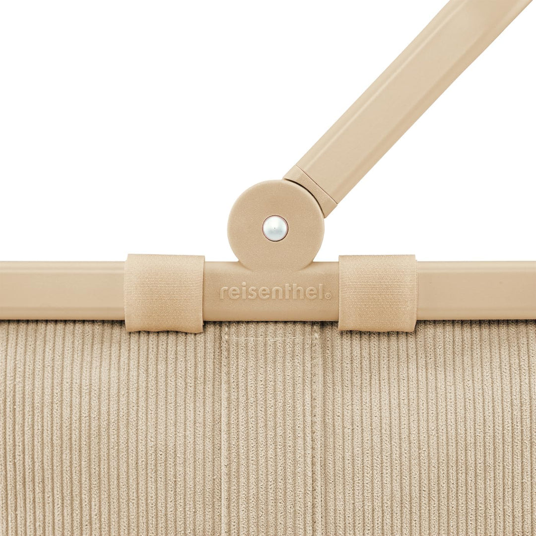 reisenthel carrybag frame cord sand – Stabiler Einkaufskorb mit viel Stauraum und praktischer Innent