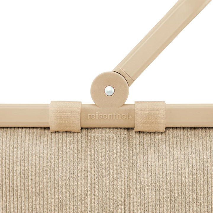 reisenthel carrybag frame cord sand – Stabiler Einkaufskorb mit viel Stauraum und praktischer Innent