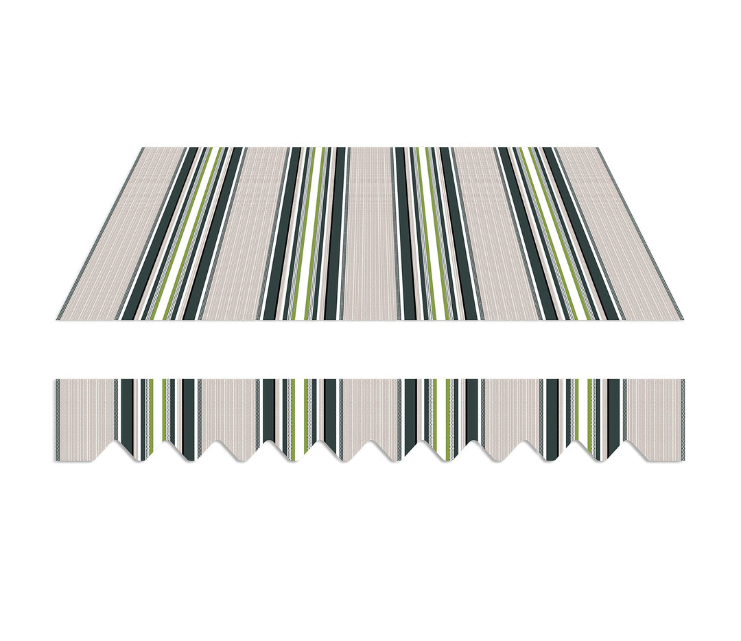 home Trends Markisenstoff 4m Markise mit Volant 4 x 3 m Markisenbespannung ersatzstoff 387 x 300cm B