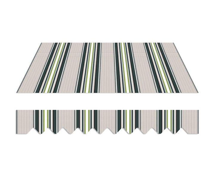 home Trends Markisenstoff 4m Markise mit Volant 4 x 3 m Markisenbespannung ersatzstoff 387 x 300cm B
