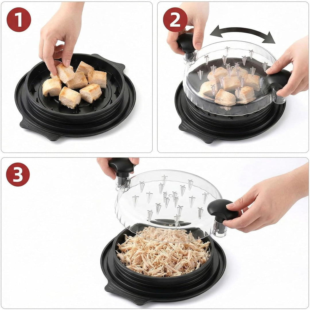 hackfleisch zerkleinerer, Chicken Shredder mit tablett, Fleisch zerkleinerer, manuell, Anti-rutsch,