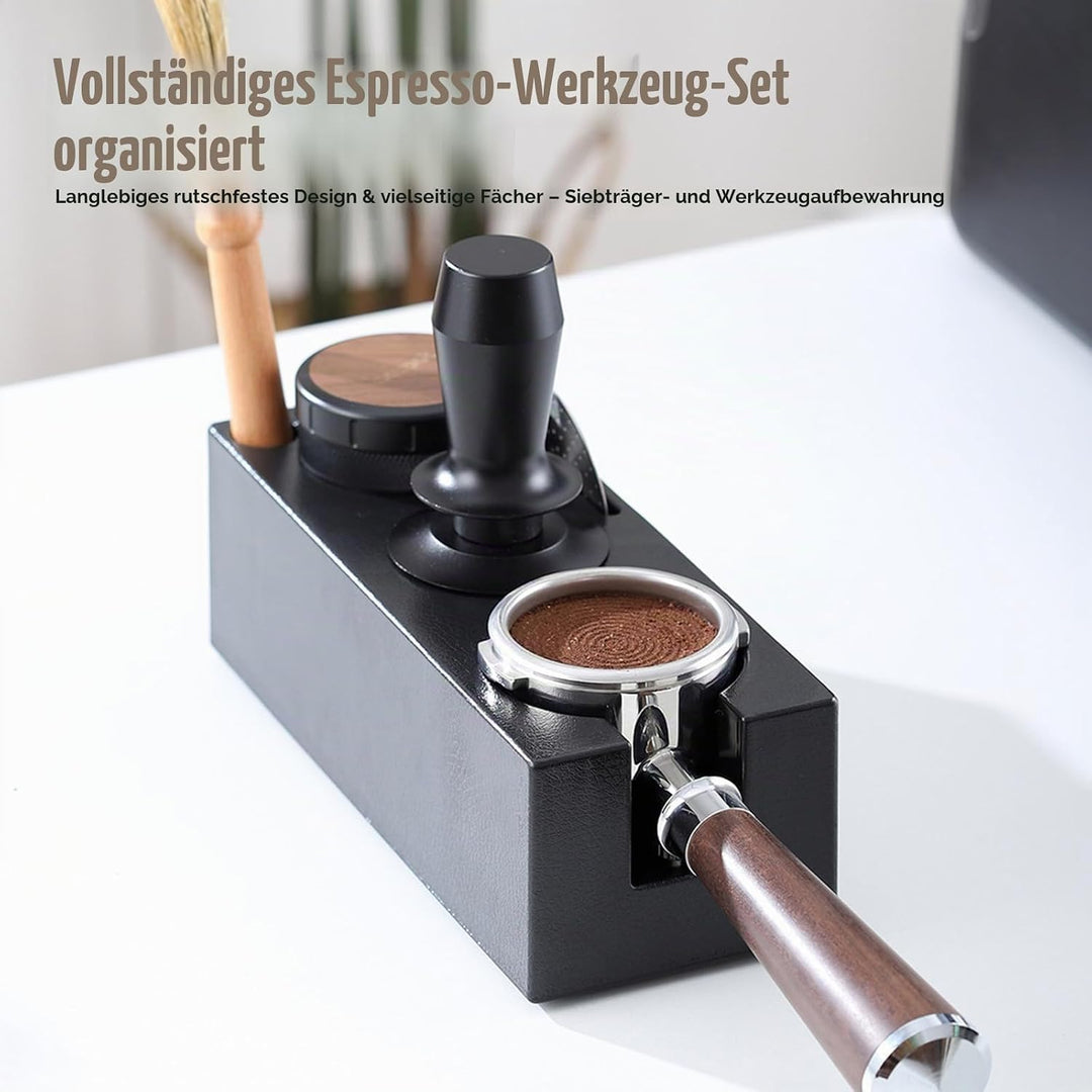 Tamperstation Barista: ABS Kunststoff, Espresso Station, Modernes Design, Kaffee Zubehör, Tamping St