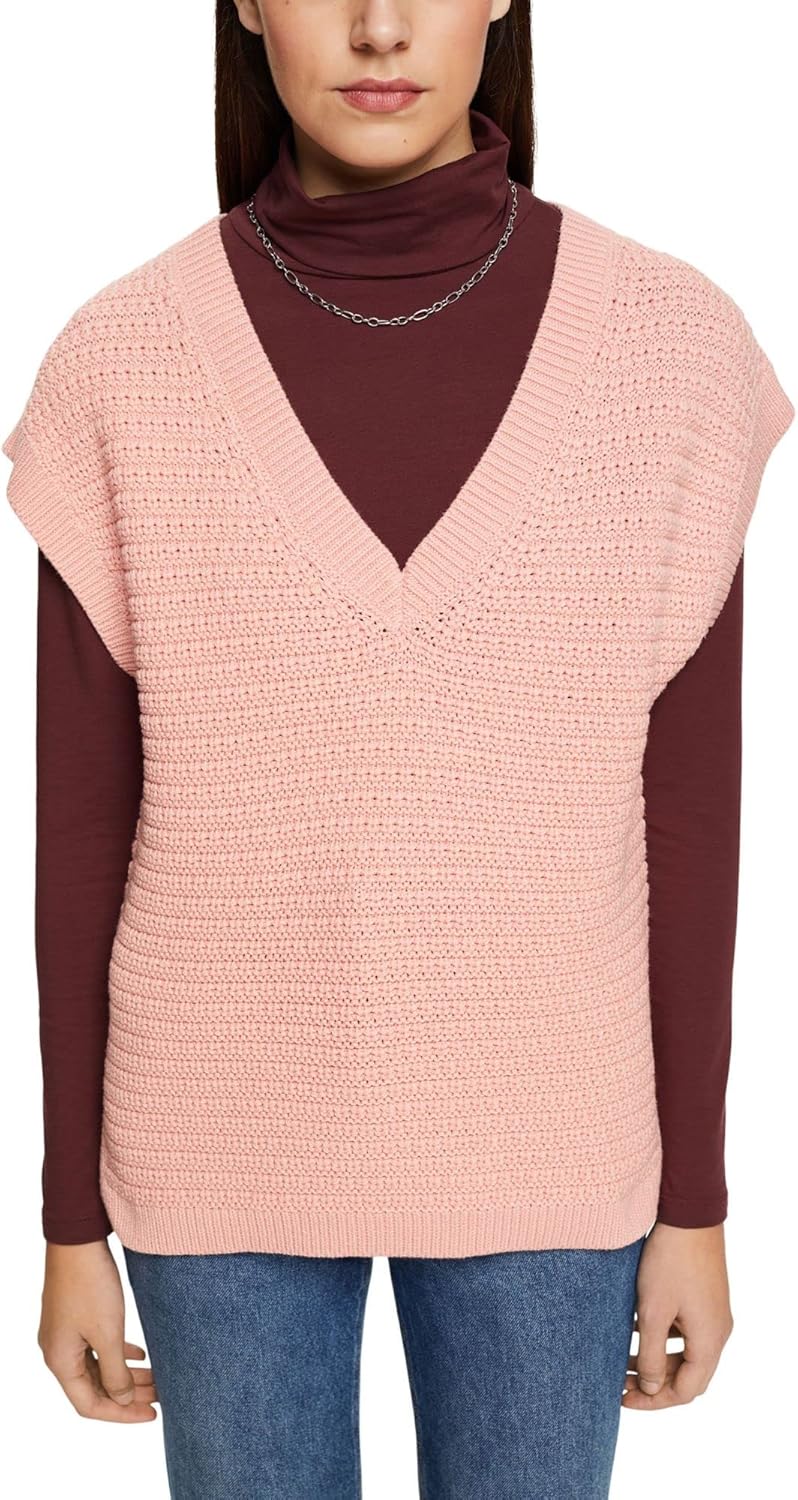 ESPRIT Damen Pullover S 666/Blush 2, S 666/Blush 2