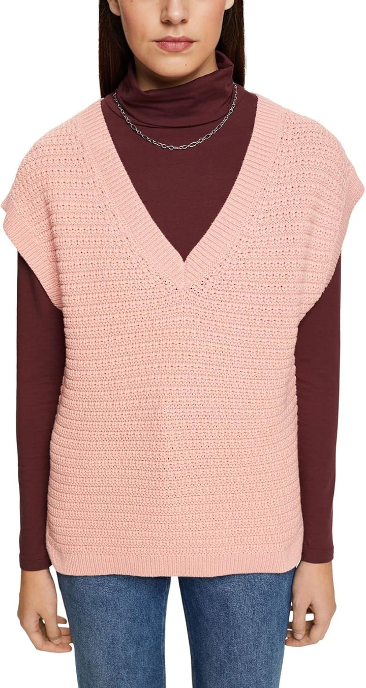 ESPRIT Damen Pullover S 666/Blush 2, S 666/Blush 2