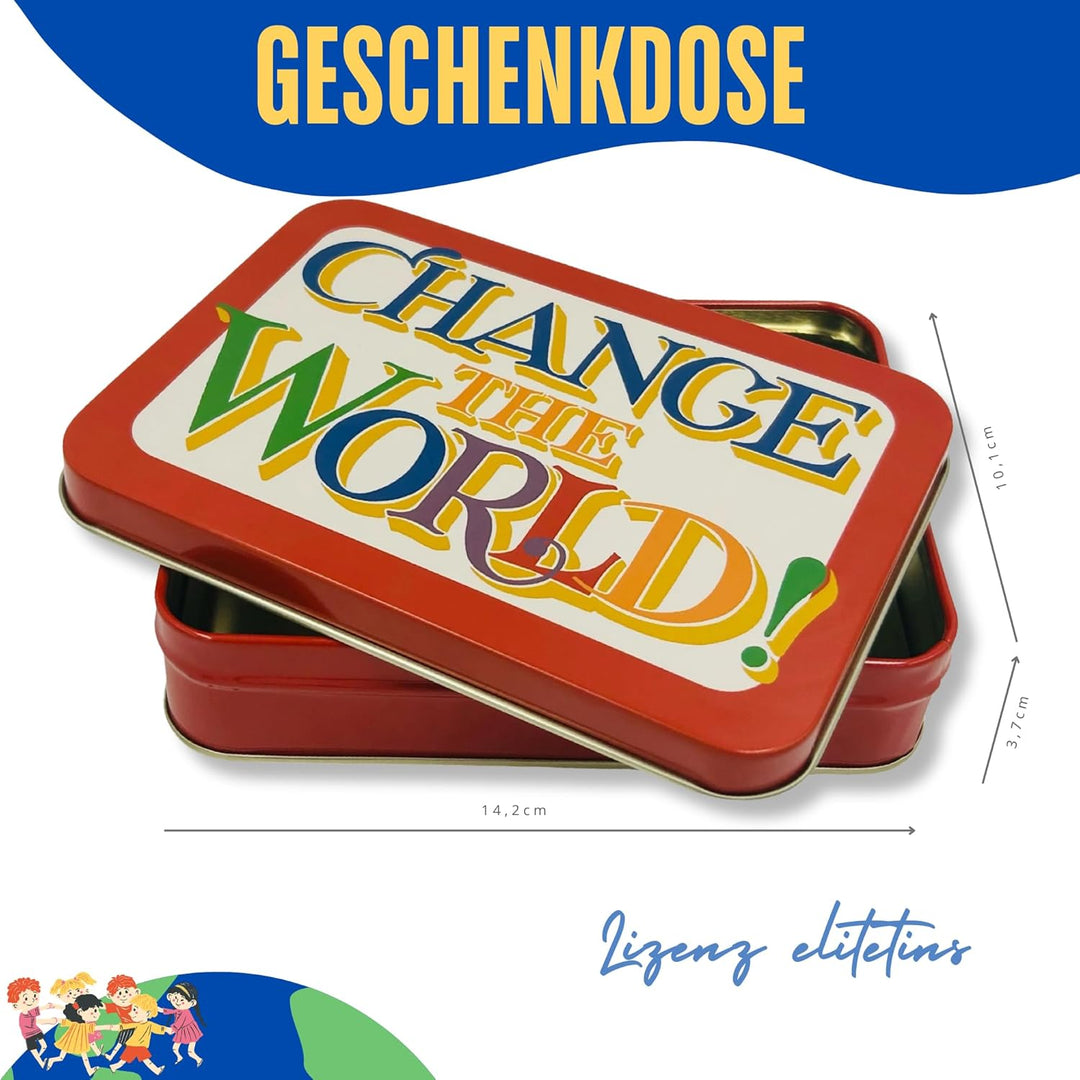 Geschenkdose Design Emma Bridgewater - Liebevoll gestaltete rechteckige Bonbondose - Motiv Change th