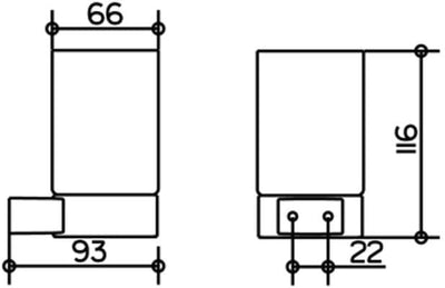 Keuco 14950019000 Plan Glashalter mit Glas chrom