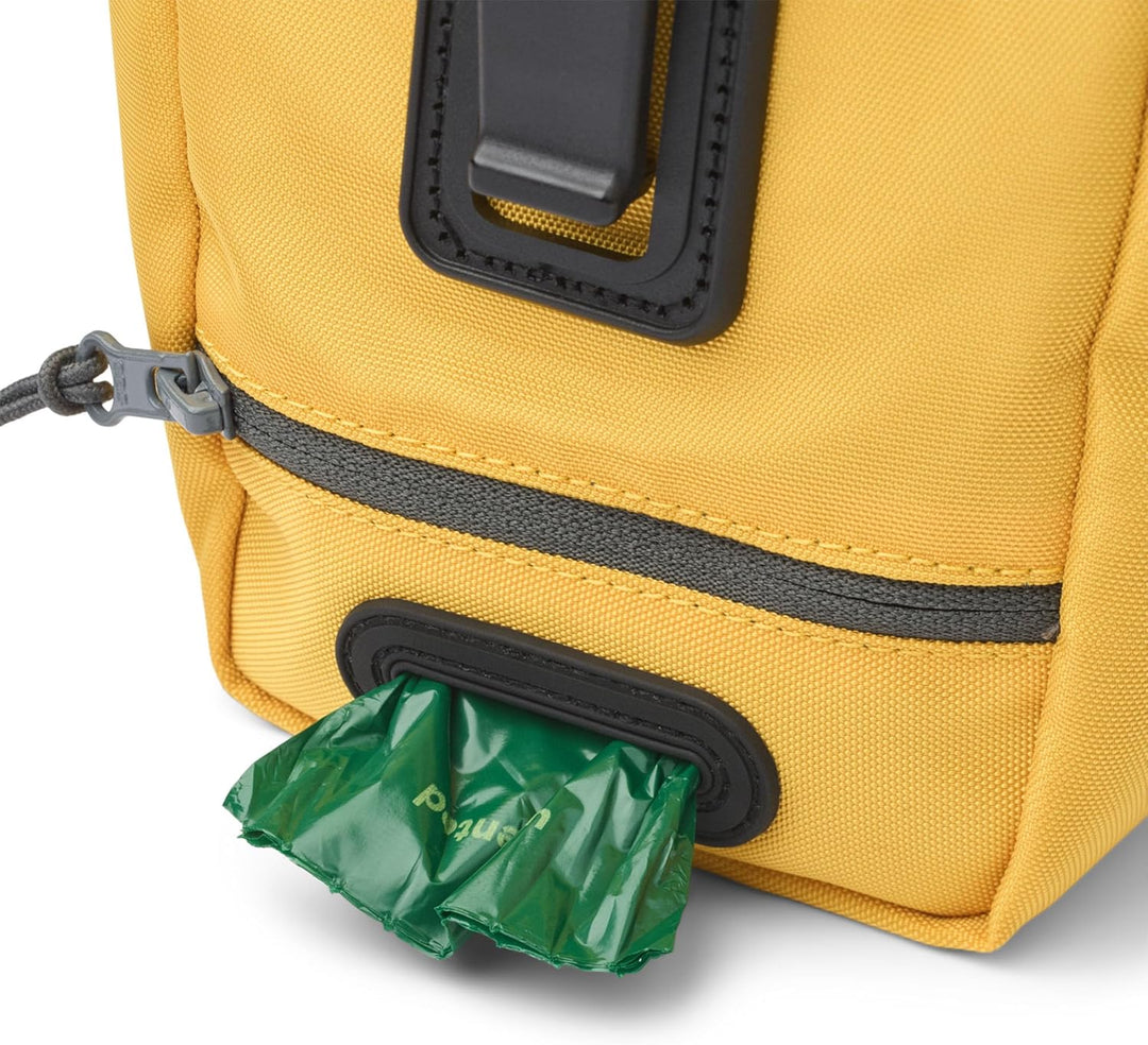 DOG Copenhagen Go Explore Leckerli-Tasche mit Kotbeutelspender, Lemon, One Size Einheitsgrösse Gelb,