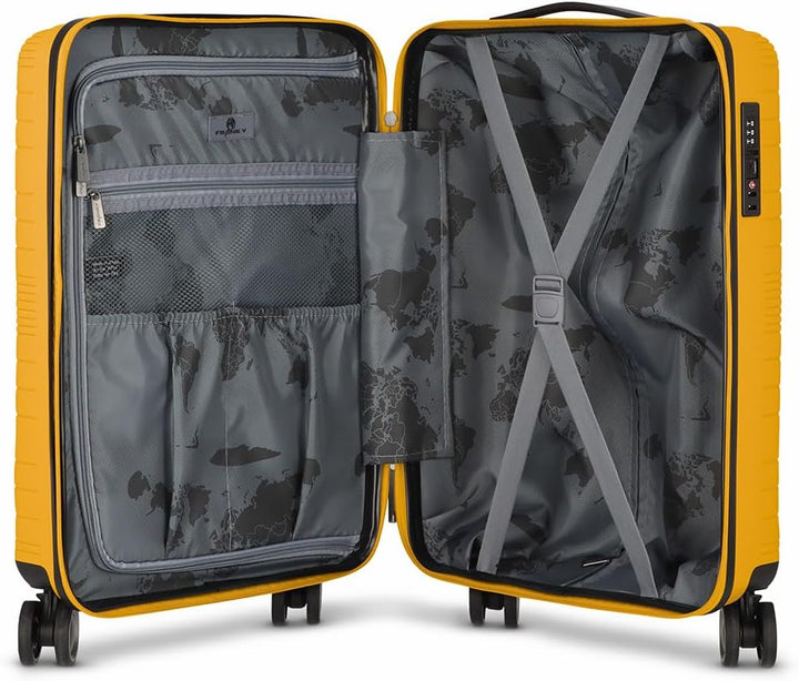 Franky Dallas 3.0 Hartschalen-Trolley mit 4 Rollen S 55 cm | Ausgestattet mit TSA-Schloss, Dehnfalte