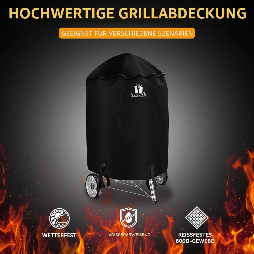 Grill Abdeckung für Weber Holzkohlegrills, 57 cm Grill Abdeckhaube für Weber Kugelgrill Grillabdecku