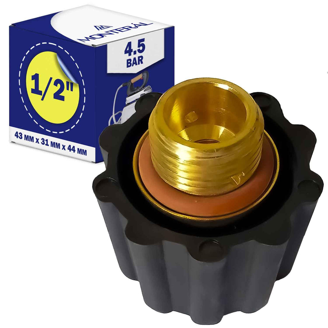Ventil für Polti Vaporetto oder für Polti Vaporella - Aussengewinde von 1/2" versehen - Komplett mit