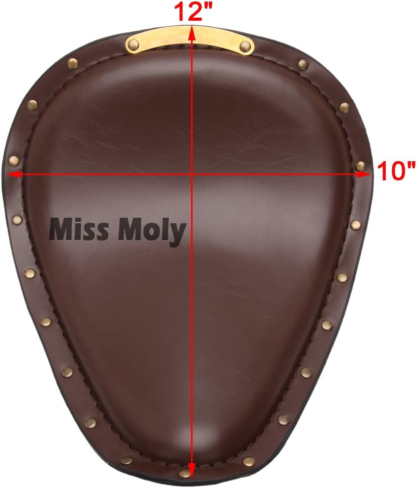 Motorrad Leder Solo Sitz, Motorrad Sitz Mit Frühling Grundplatte für Bobber Sportster XL1200 883 48