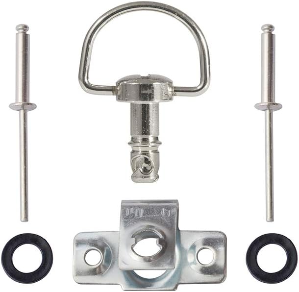 Oldbones Motorrad-Rennverschlüsse, Schnellverschluss, D-Ring, 1/4-Drehung, Rennverkleidung, Nieten,