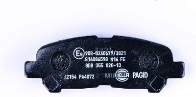 HELLA PAGID 8DB 355 020-131 Bremsbelagsatz - T2154 - Dicke/Stärke: 15.2mm - Bremssystem: Akebono - n