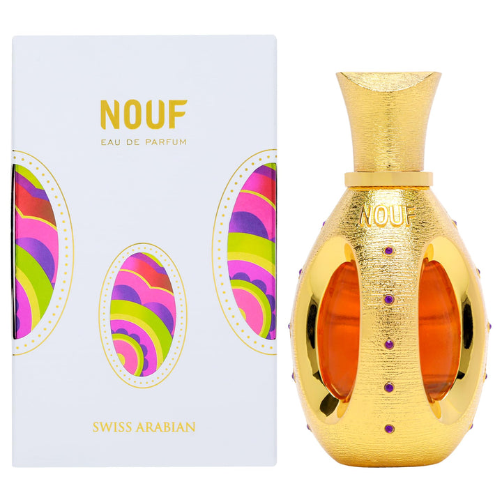 Swiss Arabian Eau de Parfum NOUF | 50ml | Unisex-Duft mit warmen Bernsteintönen