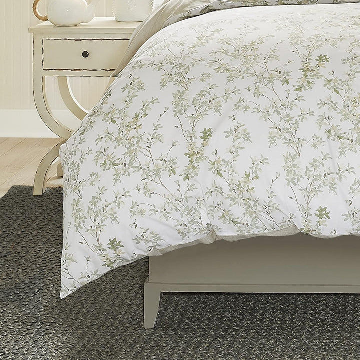 Laura Ashley Home - Queen-Bettbezug-Set, Baumwolle, wendbare Bettwäsche mit passenden Kissenbezügen,