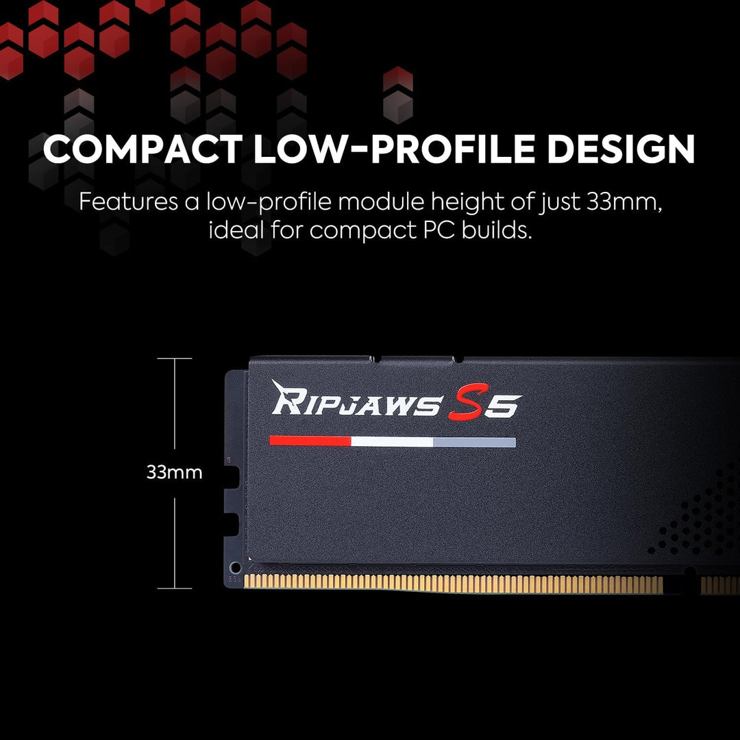 G.Skill Ripjaws S5 F5-6400J3239G16GX2-RS5K memory module 32 GB 2 x 16 GB DDR5 6400 MHz 32gb DDR5-640