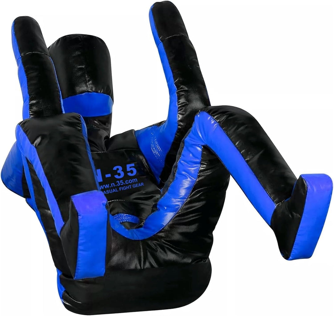 Self-Defense Training Alien Vinyl Dummy 180cm Blue MMA BJJ Wrestling Grappling ungefüllt