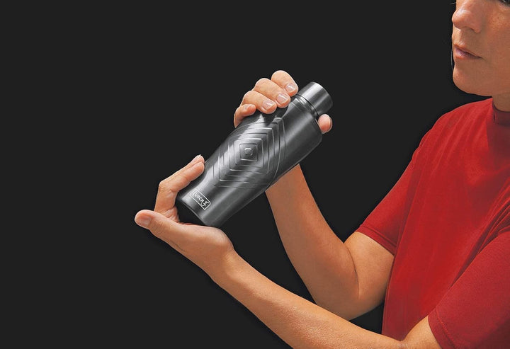 LURCH Cocktail Shaker 600ml 3tlg mit integriertem Sieb Smokey Grey