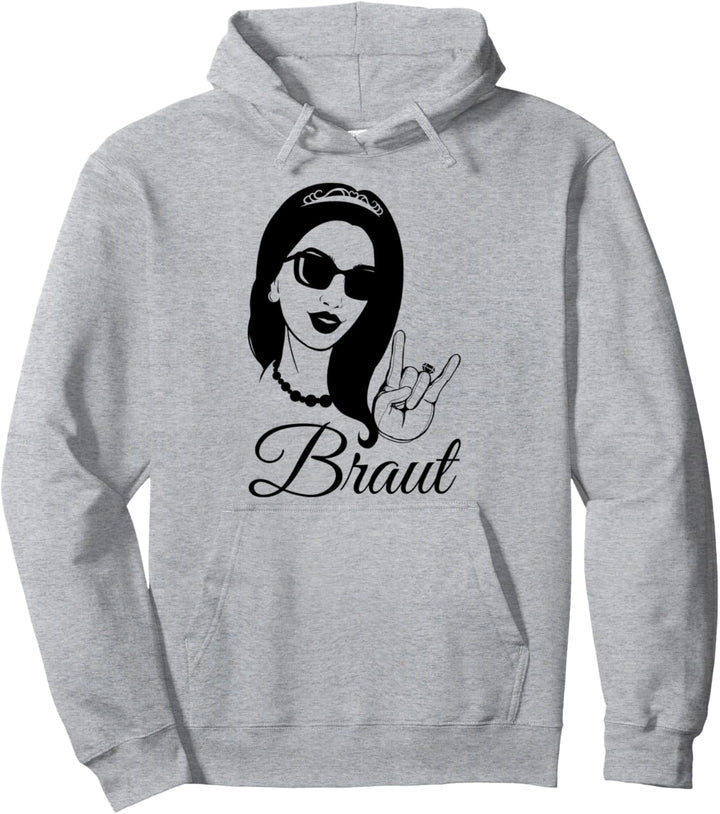 Heavy Metal Braut Shirt Junggesellinnen & Hochzeit Outfit Pullover Hoodie