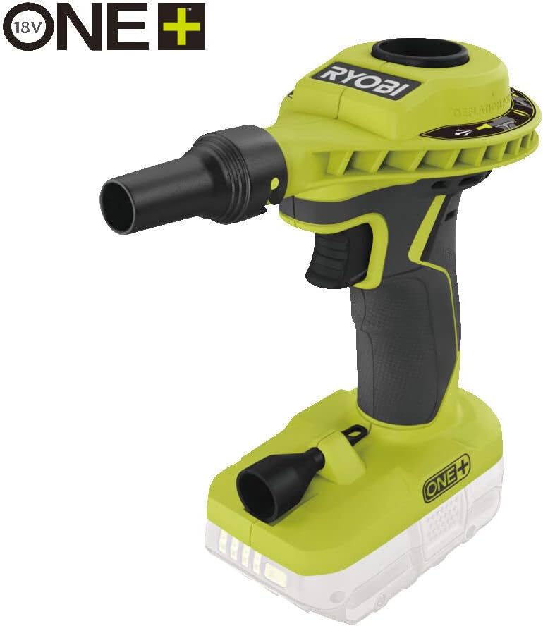 RYOBI 18 V ONE+ Akku-Luftpumpe R18VI-1C20GZL (max. Druck 0,034 bar, Ideal zum Aufpumpen von Schlauch