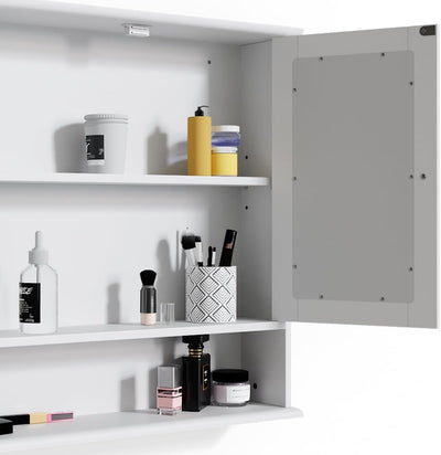 Vicco Bad Spiegelschrank Bianco, Weiss, 56 x 58 cm, Weiss