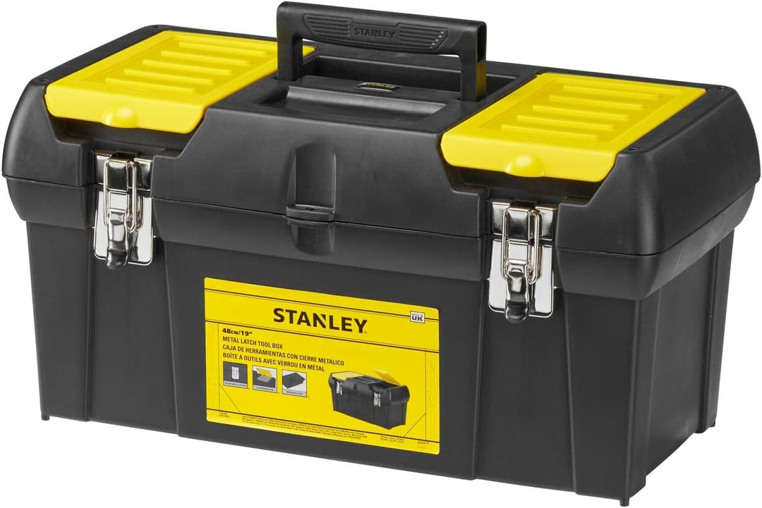 Stanley Werkzeugbox / Werkzeugkoffer Millenium (19", 49x26x25cm, herausnehmbare Ablage, Box mit zwei