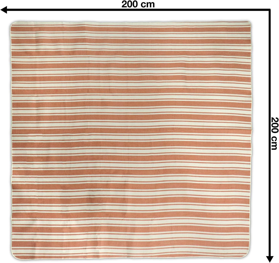 jilda-tex Picknickdecke Chillout Campingdecke XXL Chillout Matte 200x200 cm Strandmatte wasserdicht